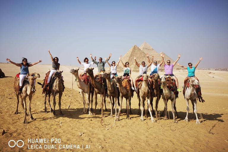 Sharm: Cairo Day Trip by Flight, Pyramids & GEM Grand Museum Entry to the Giza Pyramids, Sphinx and old Egyptian Museum