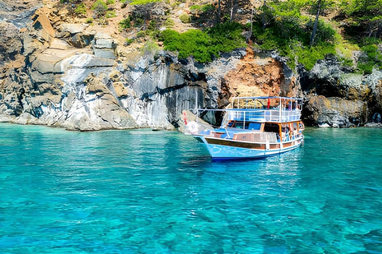 Antalya: Suluada Island Boat Trip with Lunch & Swim Stops From Antalya Hotels : Lunch & Transfer
