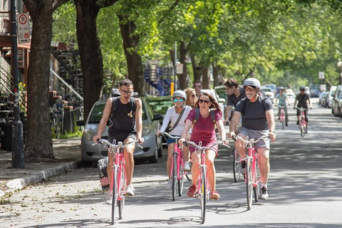 Icke-turistiska Montreal Pink Bike TourBortom cykelbanorna