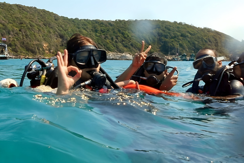 Pattaya: Snorkeling ou mergulho para iniciantes com almoçoPattaya: Experimente o mergulho SCUBA DIVING Experiência de dia inteiro com 2 mergulhos