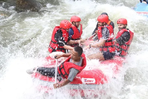 From Phuket : 5KM Rafting & ATV & Zipline & Elephant Feeding