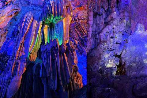Guilin: Reed Flute Cave & Yangshuo Rafting Private Day Tour Guilin: Reed Flute Cave and Yangshuo Rafting No Tour Guide