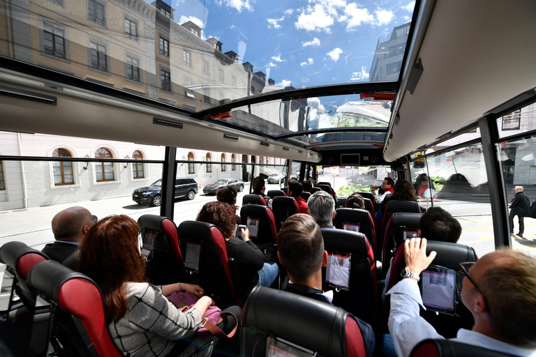 Basel: Sightseeingbusstur med audioguide