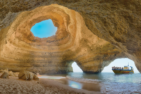 Albufeira - Benagil Caves & Dolphins Boat Tour with Transfer