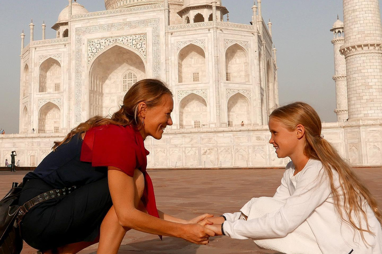 De Jaipur: visite privée du même jour au Taj MahalTour avec voiture et chauffeur