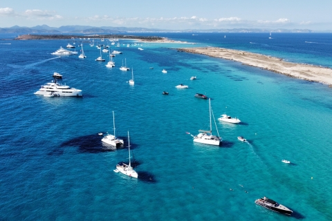 Ibiza: Full Day Sailing Boat Tour to Formentera w/ Paddle Ibiza to Formentera & Espalmador Sailing with a Small Group