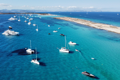 Ibiza: Full Day Sailing Boat Tour to Formentera w/ Paddle Ibiza to Formentera & Espalmador Sailing with a Small Group