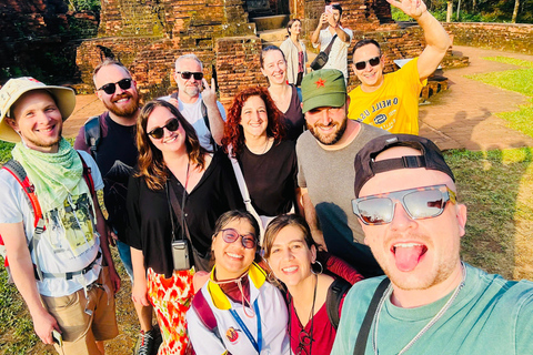 My Son Sanctuary Tour by Van & Boat from Hoi An/Da Nang From Da Nang: Afternoon My Son Sanctuary Group Tour