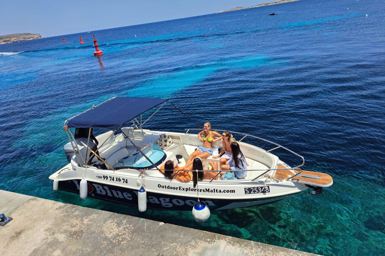 Prywatny rejs wycieczkowy: Odkryj Błękitną i Kryształową Lagunę Comino