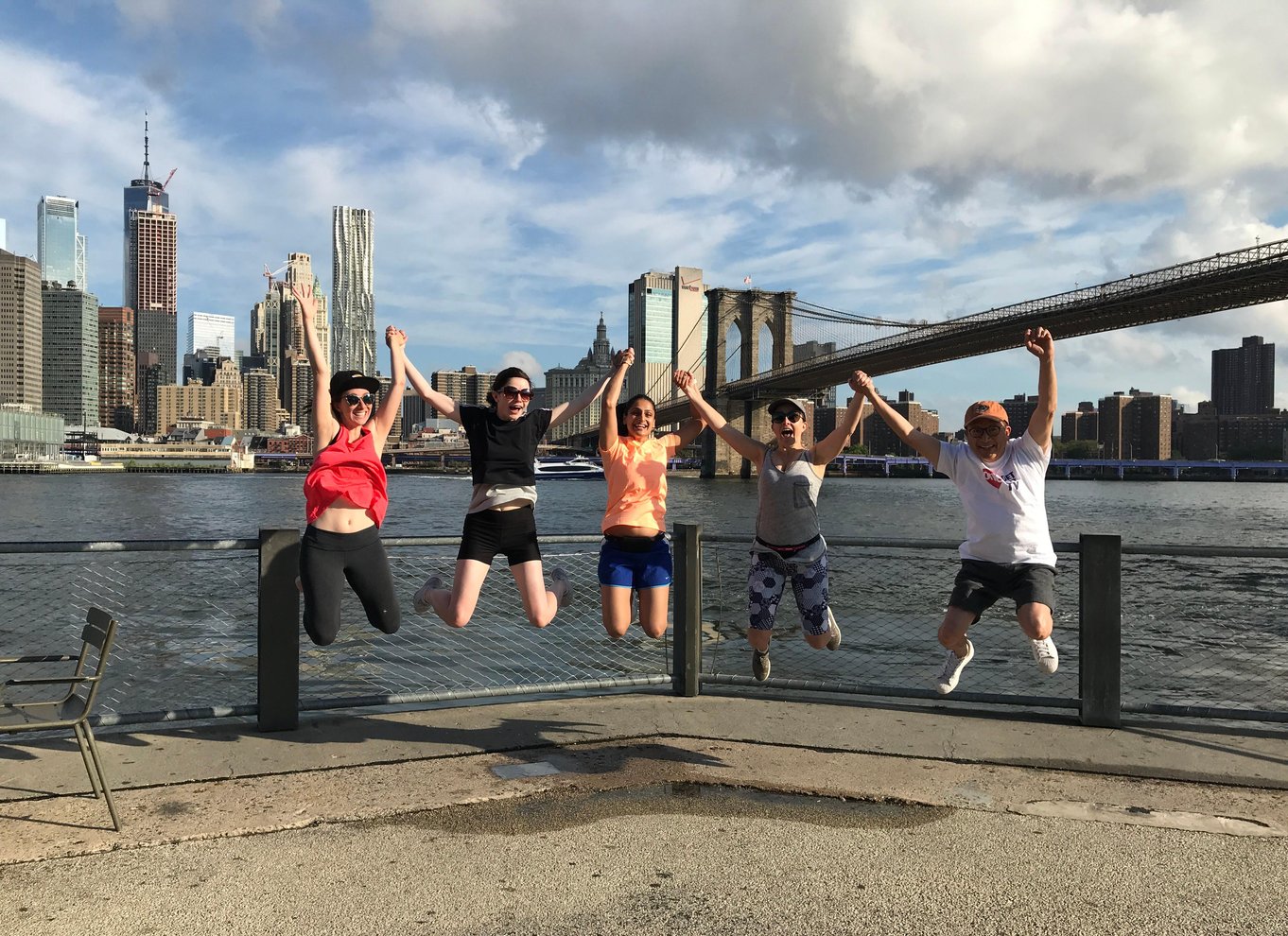 Løbetur på Brooklyn Bridge