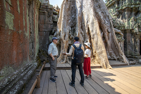 Tour privado guiado - Descubrimiento del Parque Arqueológico de AngkorVisita guiada privada a los Templos de Angkor con almuerzo incluido