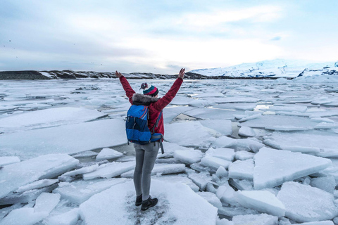 Tour privato della costa meridionale + Jökulsárlón + Diamond Beach