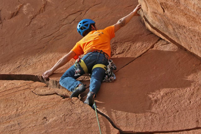 Moab: Aventura de meio dia de escalada em rochaMoab: Aventura de escalada de meio dia - Moab Cragging