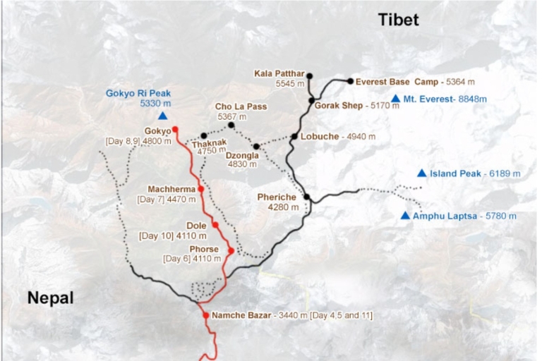 Gokyo Ri Trek, Nepal – 12 dni