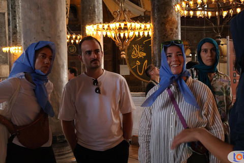 伊斯坦布尔：蓝色清真寺、圣索菲亚大教堂与地下水宫之旅不参观圣殿的游览