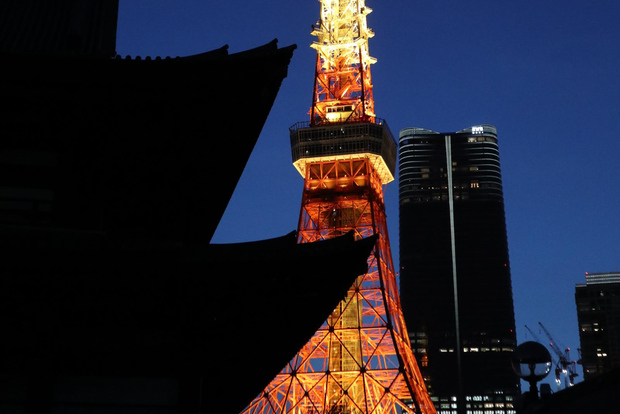 Tokyo : Visite privée de la Tour de Tokyo et visite culinaire nocturne 18h