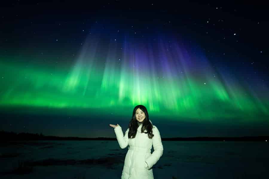 Rovaniemi: Nordlichter-Jagd – Kostenlose Fotos, 100 % garantiert. Foto: GetYourGuide