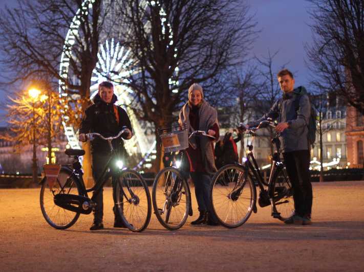 Pariz ponoči: 3-urni vodeni kolesarski izlet