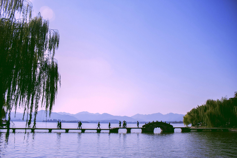 Hangzhou: Escursione di un giorno al Lago Occidentale e alla piantagione di tè