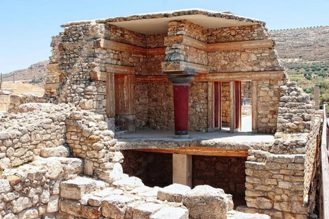 Depuis La Canée : palais de Knossos et Héraklion