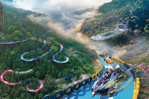 Guangzhou: Gulong Canyon Private Day Trip with Tickets Glass Bridge + Waterfalls