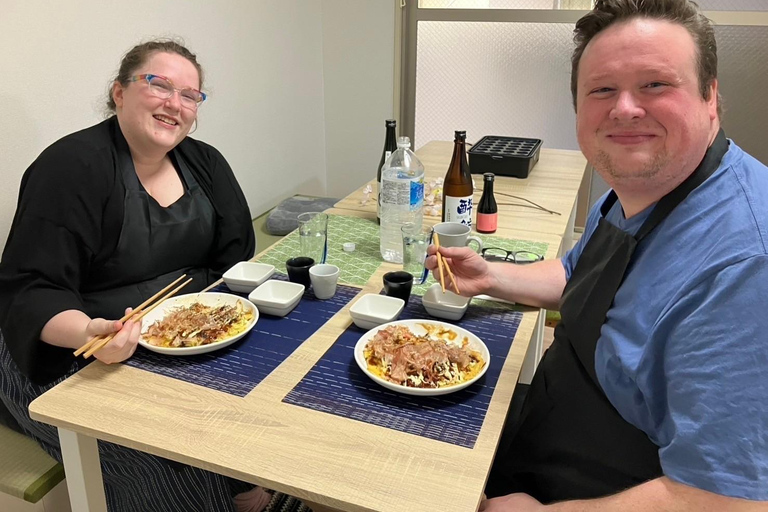Osaka : Cooking Class Okonomiyaki & Takoyaki course in Nanba