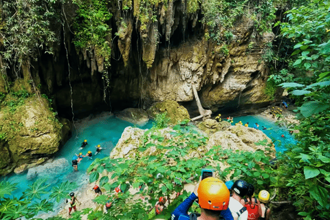 Cebu : Excursion en groupe à Oslob Whaleshark et Canyoneering avec déjeuner