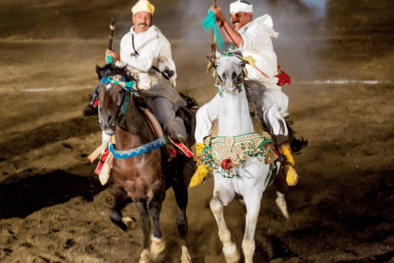 مراكش عرض الفانتازيا الفولكلوري وعشاء مغربي في شي علي فانتازيا