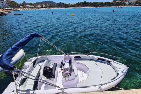 Santa Ponsa: Private Boat Rental with Driving Instructions
