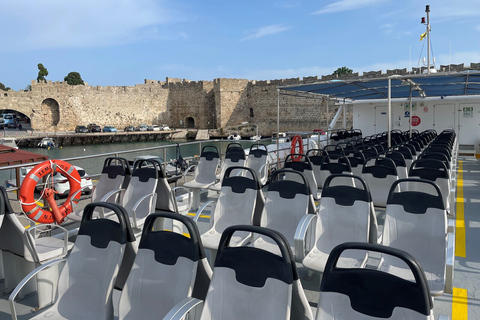 Desde Lindos: Casco antiguo de Rodas y viaje en lancha rápida a Symi