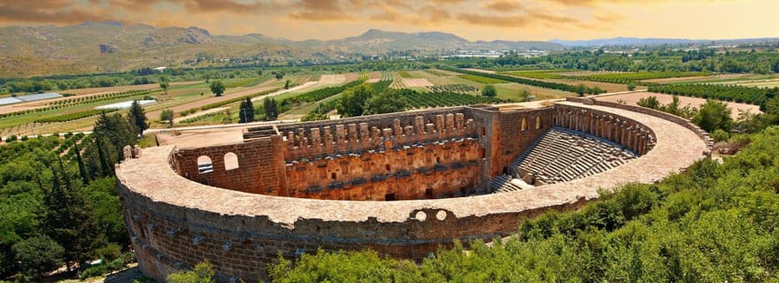 Au départ d'Antalya : visite des sites antiques romains et de la cascade de Manavgat