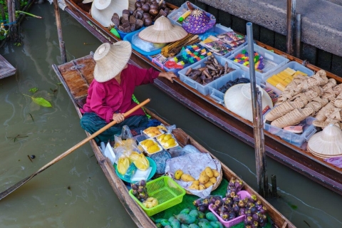 Bangkok : Excursión en coche por Damnoen Saduak y el Mercado de TrenesVisita en coche privado al Mercado Flotante y Tren de Damnoen Saduak