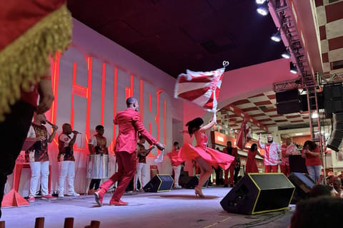 Rio de Janeiro/Copacabana: Salgueiro Samba School Rehearsal