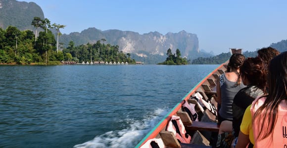From Krabi: Cheow Lan Lake Cruise and Khao Sok Jungle Hike