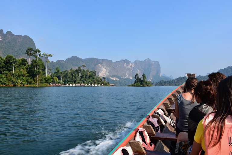 Från Krabi: Kryssning vid sjön Cheow Lan och djungelvandring i Khao Sok