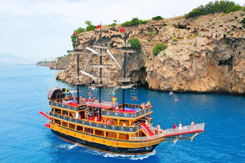 Antalya Düden Waterfalls : Pirate Boat w/Lunch & Soft Drinks Meetin at Harbour ( No Transfer )