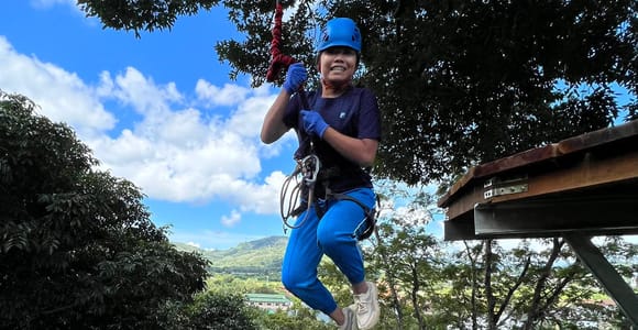 Free Fall Jump and 100m Zipline in Phuket by Jungle Xtrem