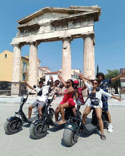 Ateny: Wycieczka z przewodnikiem po Akropolu na hulajnodze elektrycznej