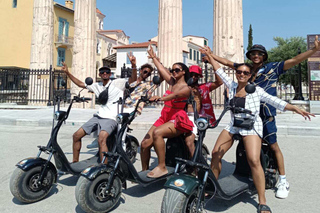 Athens: Premium Guided E-Scooter Tour in Acropolis Area