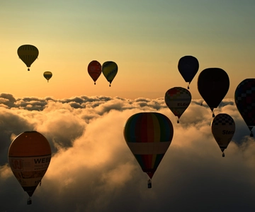 From Prague: Private Hot Air Balloon Flight Karlstejn castle