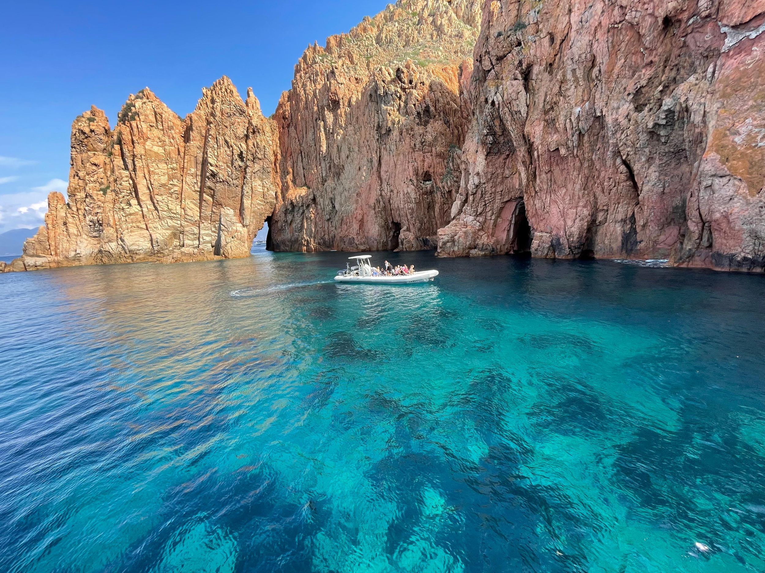De Sagone & Cargèse, Scandola, Piana, Girolata (1/2 Stunde), Schnorcheln