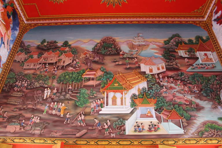 Khaolak: Half Day Bamboo Rafting, Temple & Waterfall Tour