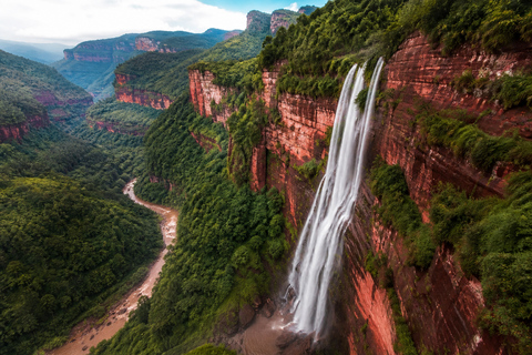 Guizhou: Chishui Danxia Scenic Area Tickets Chishui Waterfall: Shuttle + Elevator + Dome Cinema