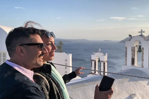 Santorini: privé panoramische tour van 5 uur met gastheer