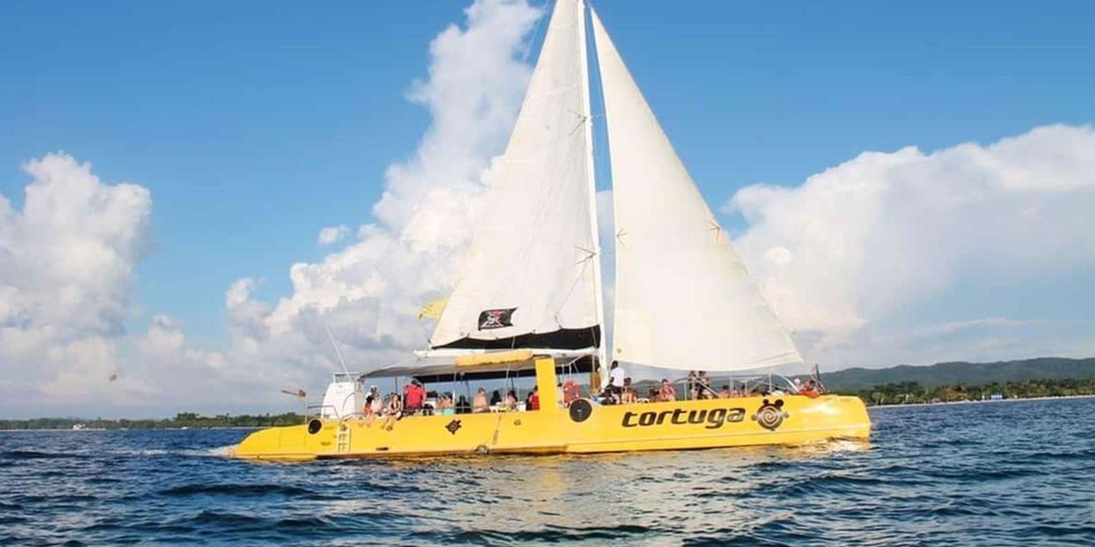 Negril Beach Catamaran Cruise; Sunset, Snorkeling, and Party | GetYourGuide, image size:1585x792