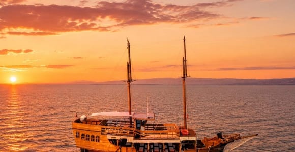 Portorož: Bootsfahrt zur goldenen Stunde mit Sekt