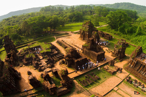 From Hoi An/Da Nang: Tour My Son Sanctuary with car and Boat Shared Tour : Da Nang Pickup