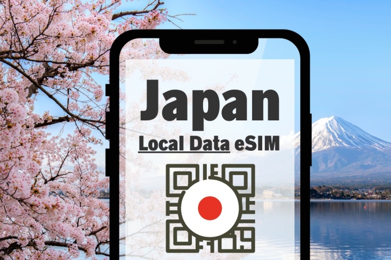 Japan: eSIM met onbeperkte lokale 4G/5G-gegevens7-dagen onbeperkt data-abonnement