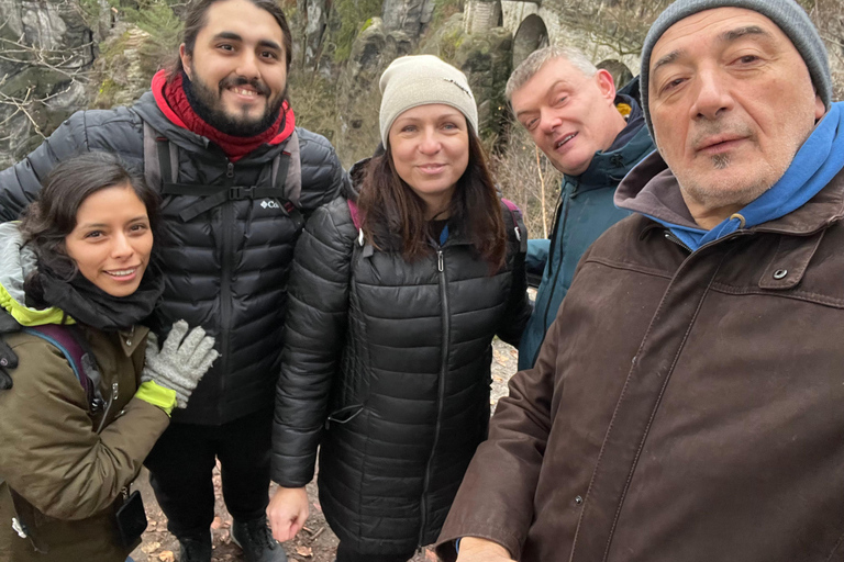 From Dresden: Winter Hike to Bohemian and Saxon Switzerland