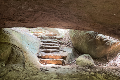 From Colombo: Cave Temples, Jungle Trek & Waterfall Swim